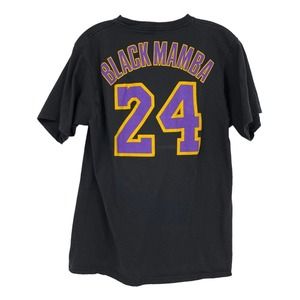 ADIDAS Go-To Tee Shirt Lakers Kobe Black Mamba 24 Shirt Sleeve NBA Mens M